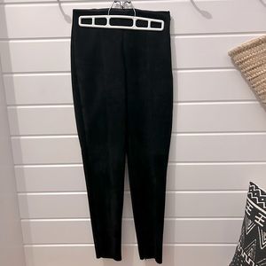 Zara Faux Suede Skinny Pants